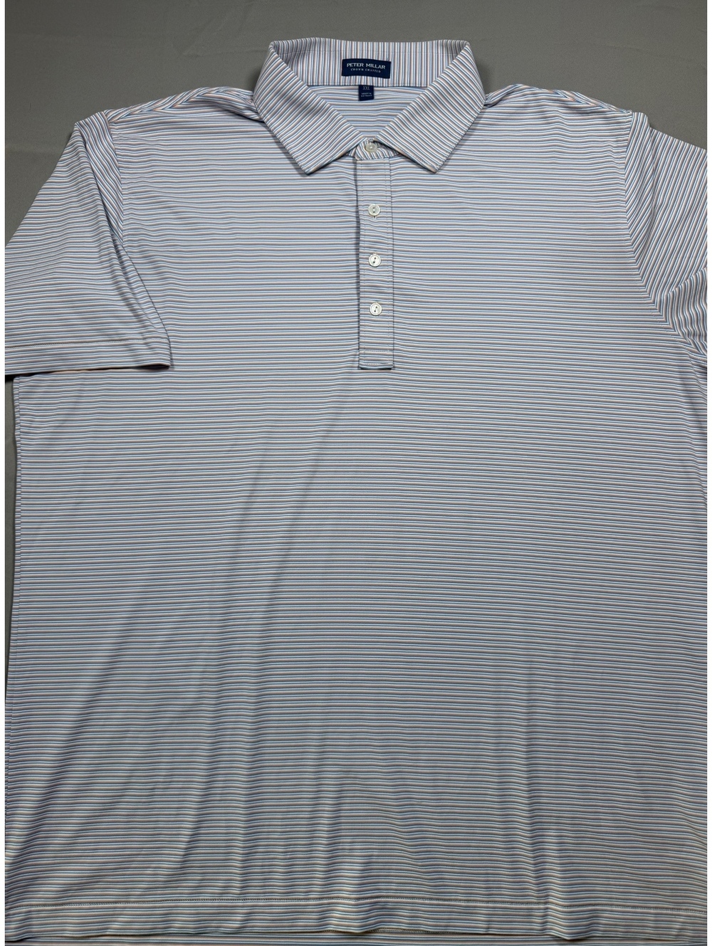 Peter Millar striped performance polo